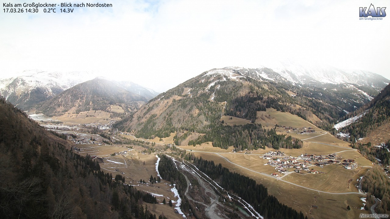 Archiv Foto Webcam Kals am Großglockner - Nordost
