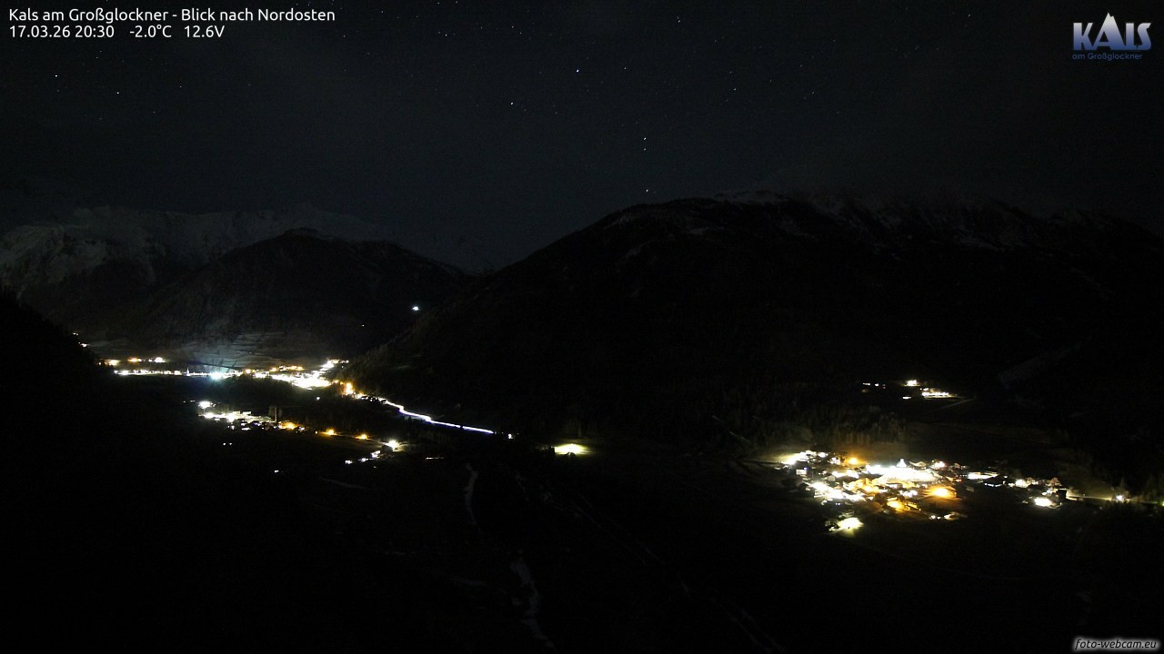 Archiv Foto Webcam Kals am Großglockner - Nordost