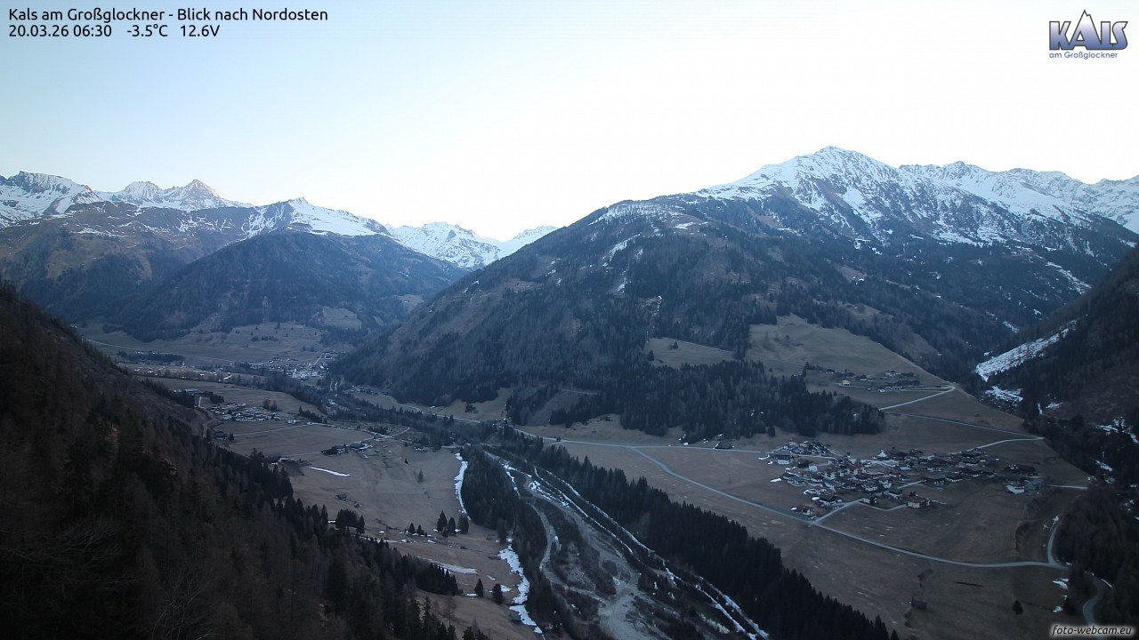 Archived image Webcam Kals am Großglockner - Northeast