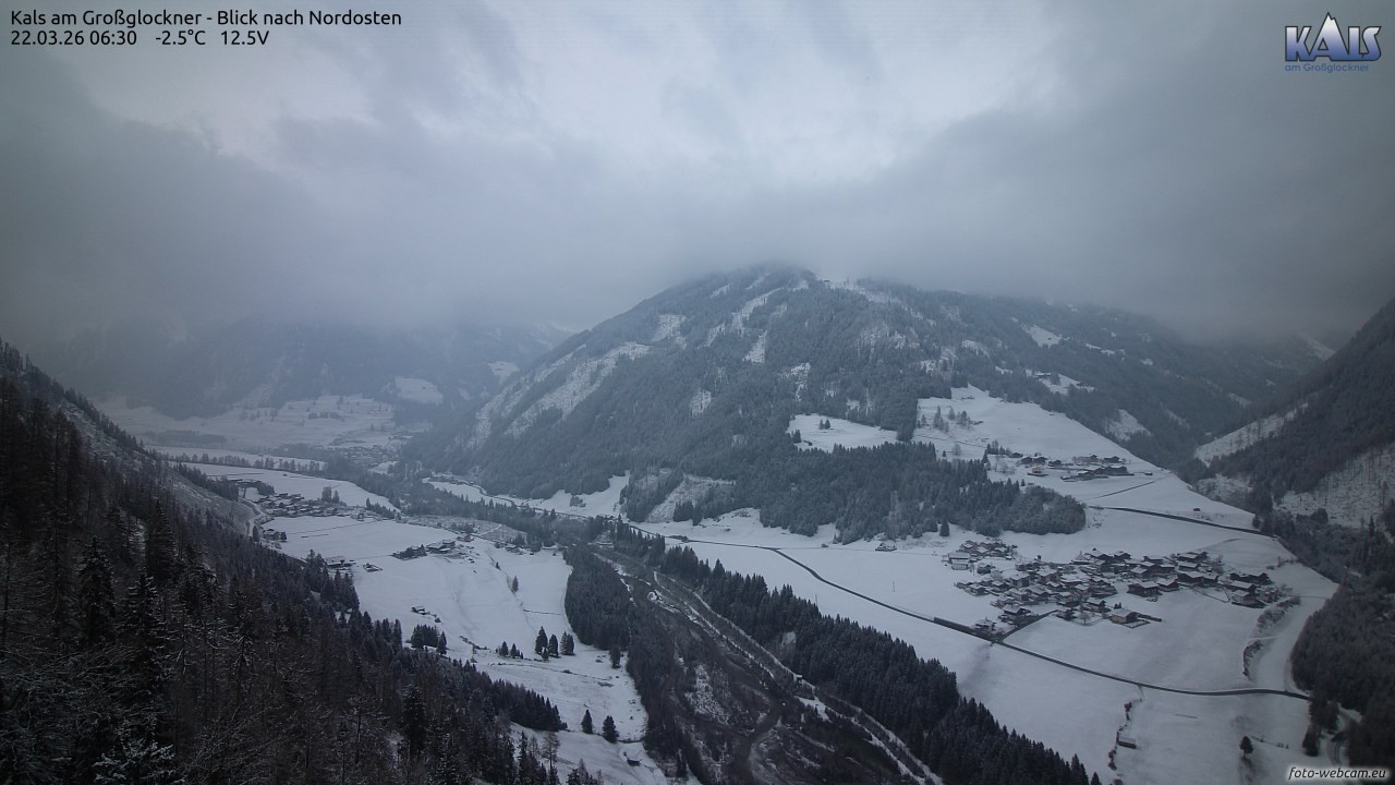 Archiv Foto Webcam Kals am Großglockner - Nordost