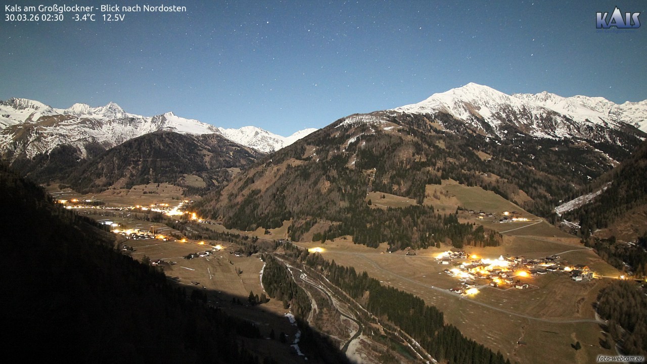 Archiv Foto Webcam Kals am Großglockner - Nordost