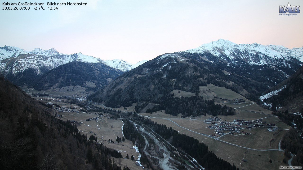 Archiv Foto Webcam Kals am Großglockner - Nordost