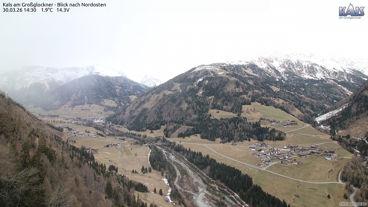 Archiv Foto Webcam Kals am Großglockner - Nordost