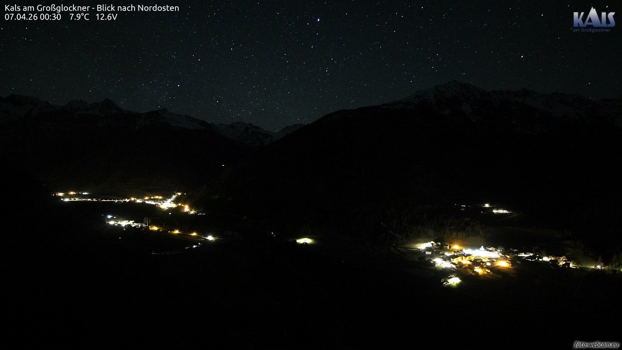 Archiv Foto Webcam Kals am Großglockner - Nordost