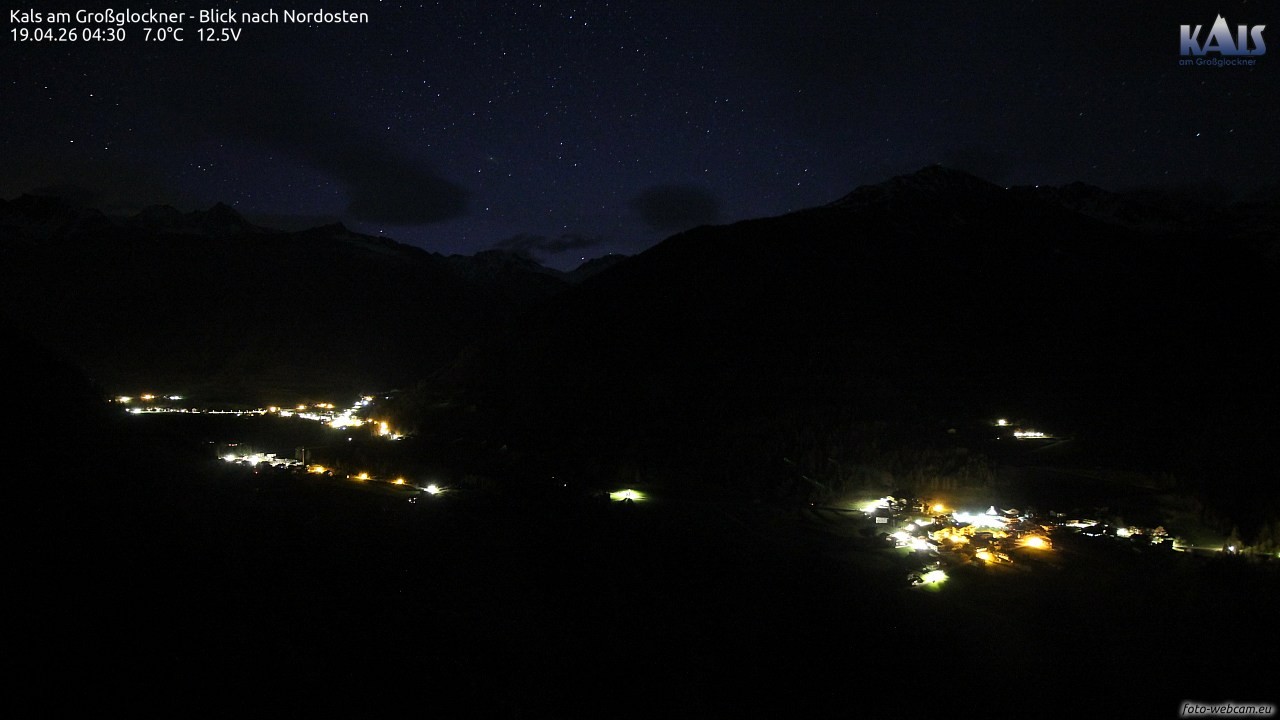 Archiv Foto Webcam Kals am Großglockner - Nordost