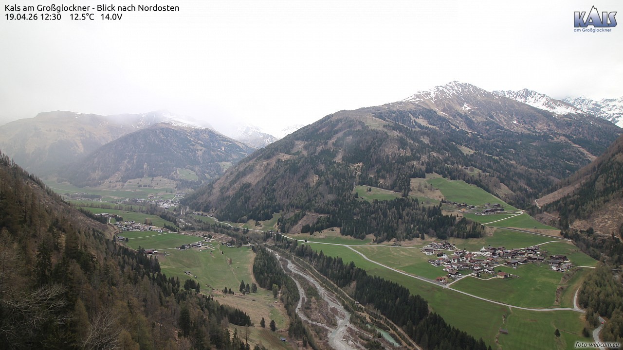 Archiv Foto Webcam Kals am Großglockner - Nordost