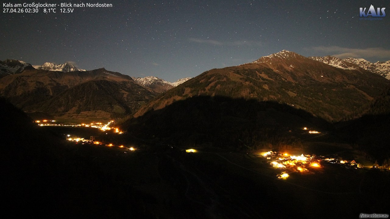 Archiv Foto Webcam Kals am Großglockner - Nordost