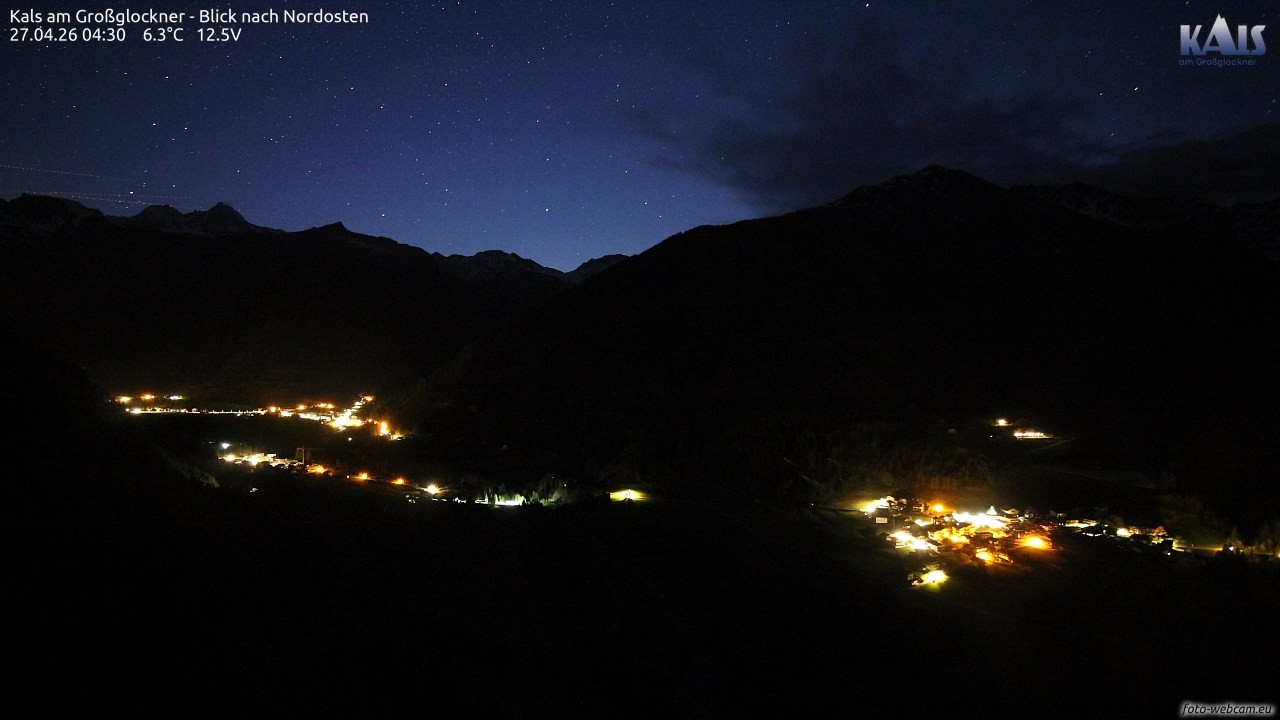 Archiv Foto Webcam Kals am Großglockner - Nordost