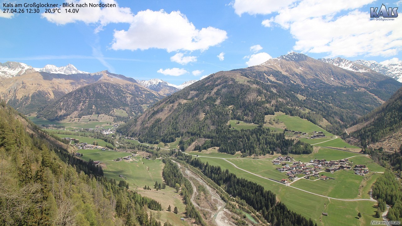 Archiv Foto Webcam Kals am Großglockner - Nordost