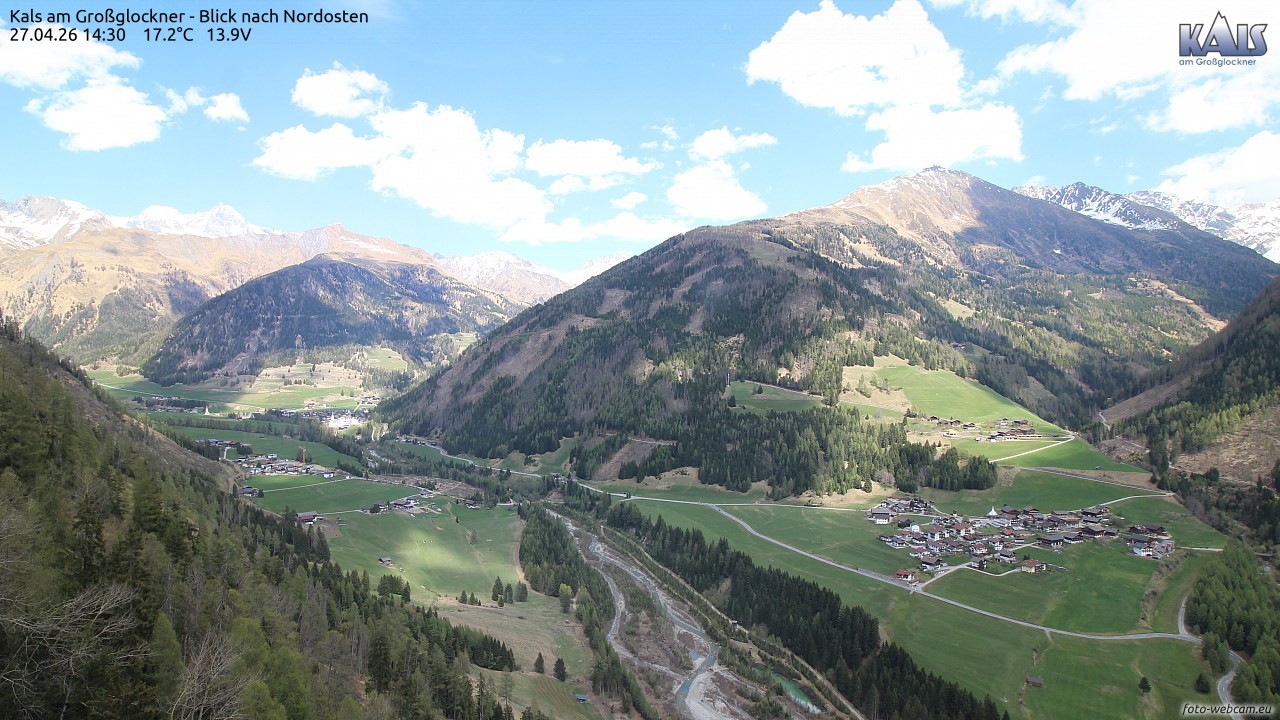 Archiv Foto Webcam Kals am Großglockner - Nordost