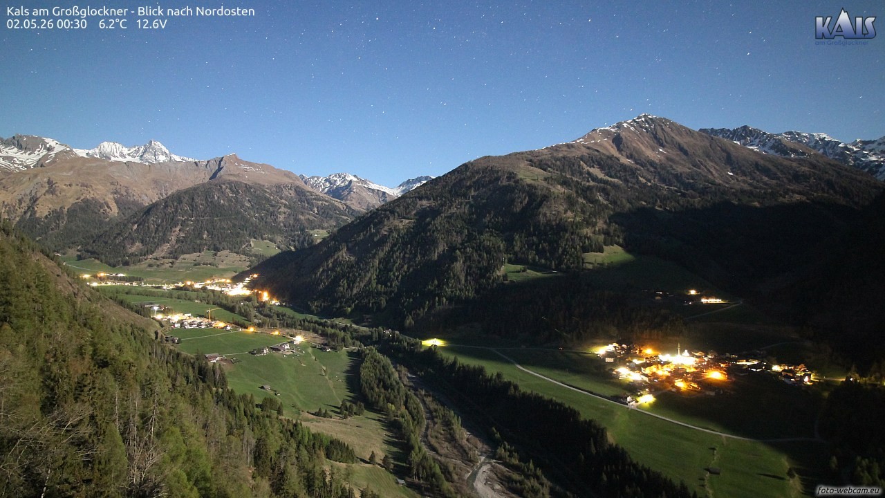 Archiv Foto Webcam Kals am Großglockner - Nordost