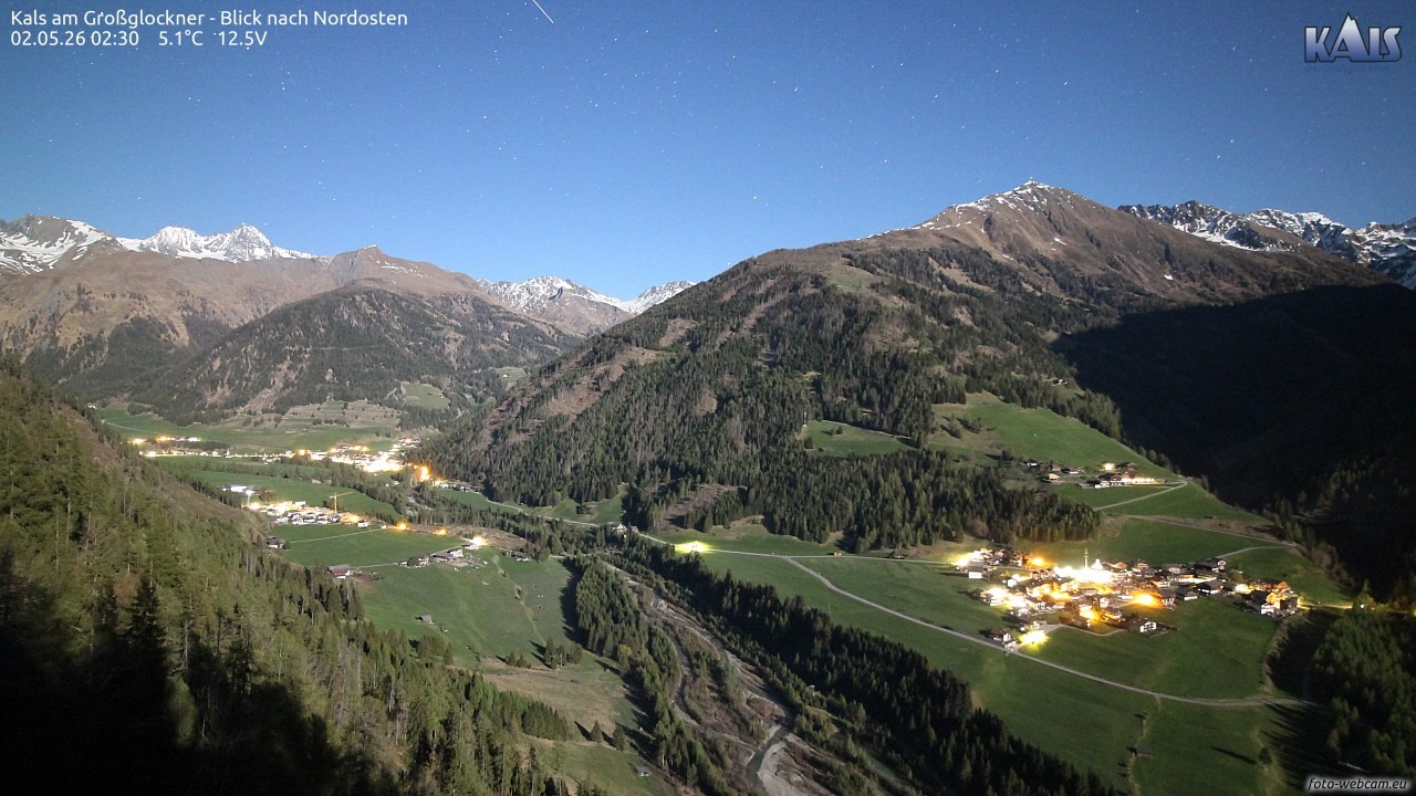 Archiv Foto Webcam Kals am Großglockner - Nordost