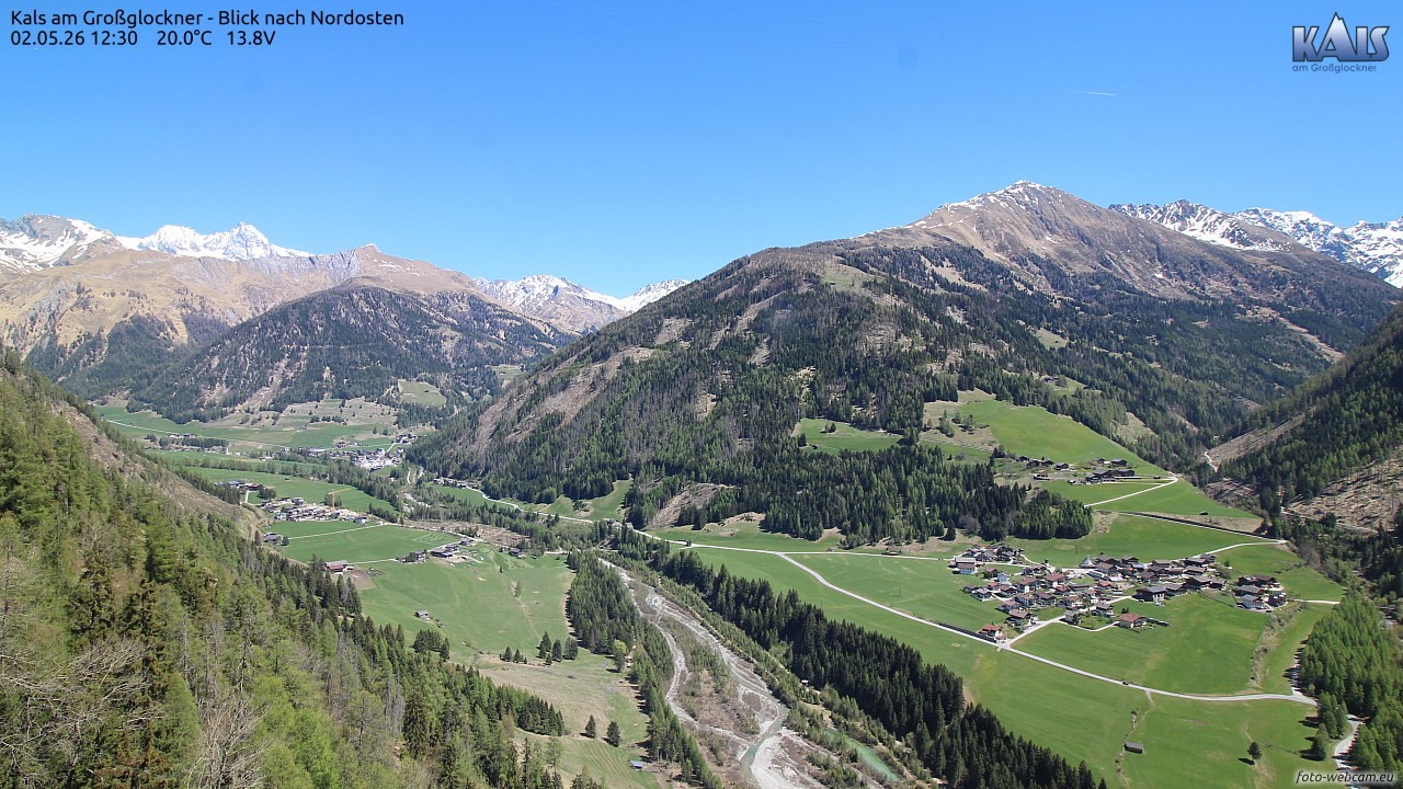 Archiv Foto Webcam Kals am Großglockner - Nordost