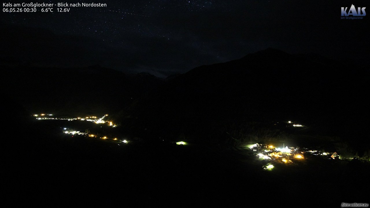 Archiv Foto Webcam Kals am Großglockner - Nordost