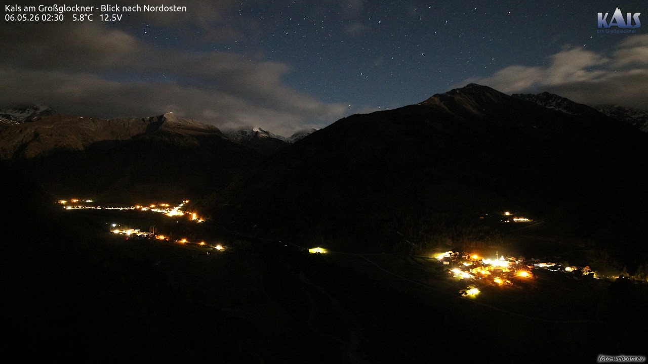 Archiv Foto Webcam Kals am Großglockner - Nordost