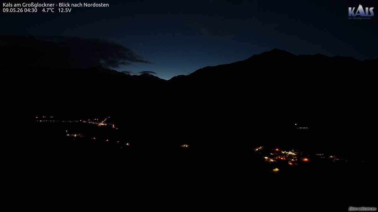 Archiv Foto Webcam Kals am Großglockner - Nordost