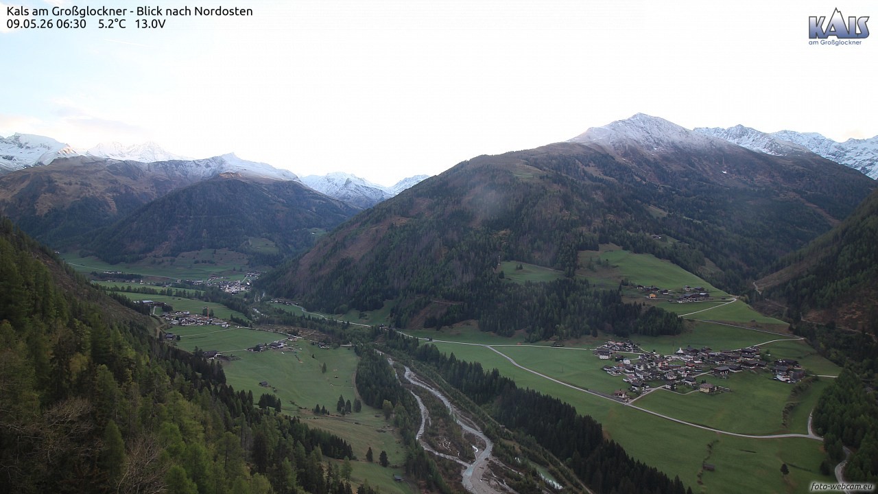 Archiv Foto Webcam Kals am Großglockner - Nordost