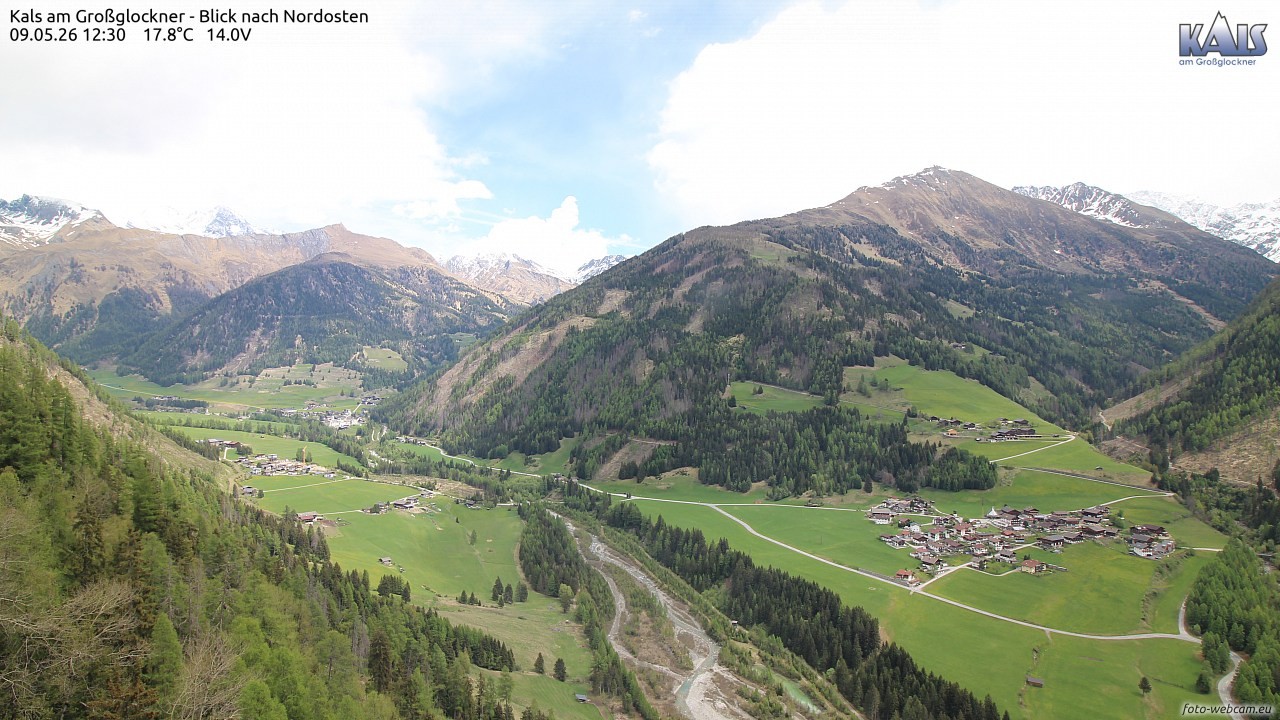 Archiv Foto Webcam Kals am Großglockner - Nordost