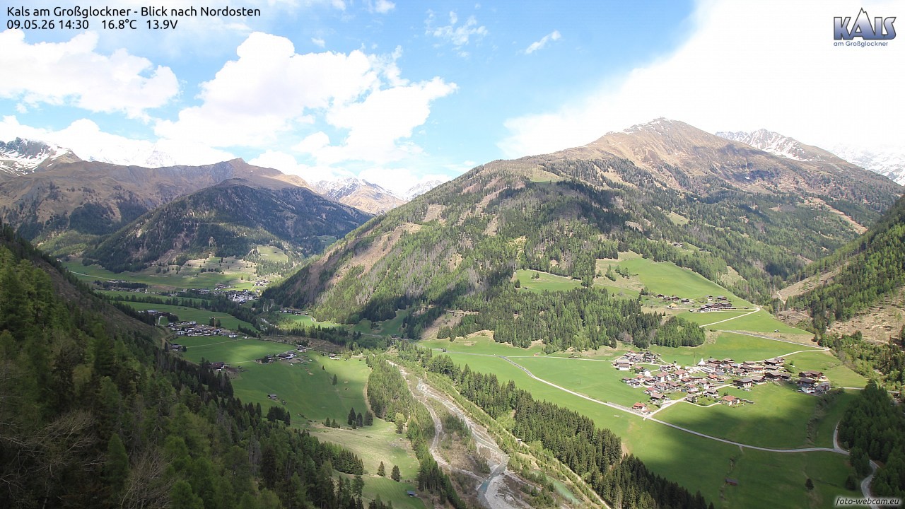 Archiv Foto Webcam Kals am Großglockner - Nordost