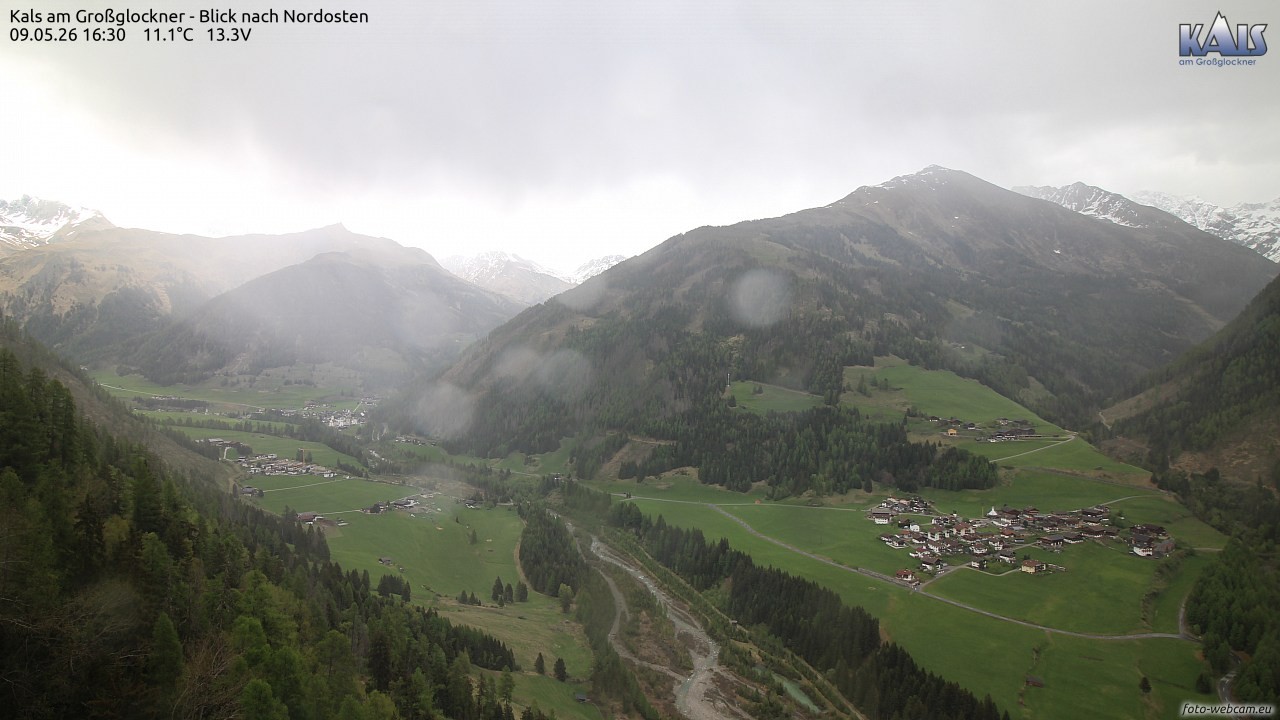 Archiv Foto Webcam Kals am Großglockner - Nordost