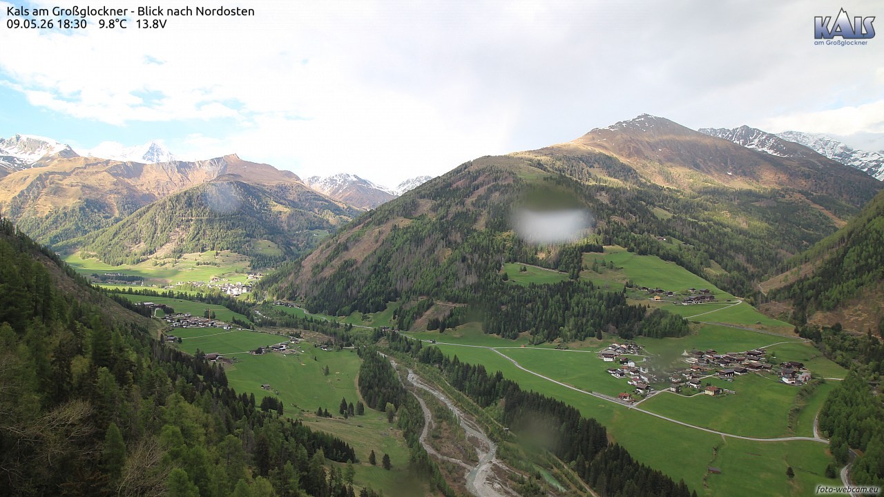 Archiv Foto Webcam Kals am Großglockner - Nordost