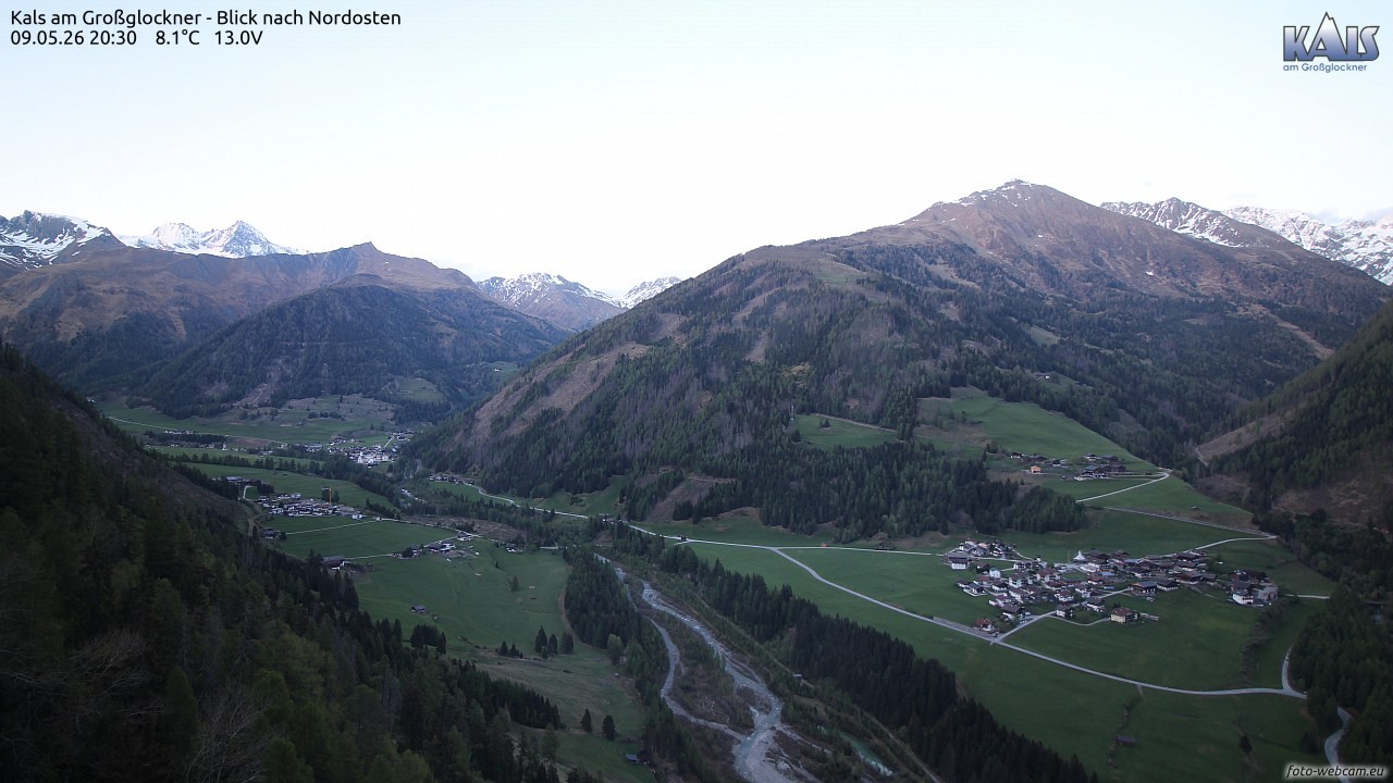 Archiv Foto Webcam Kals am Großglockner - Nordost