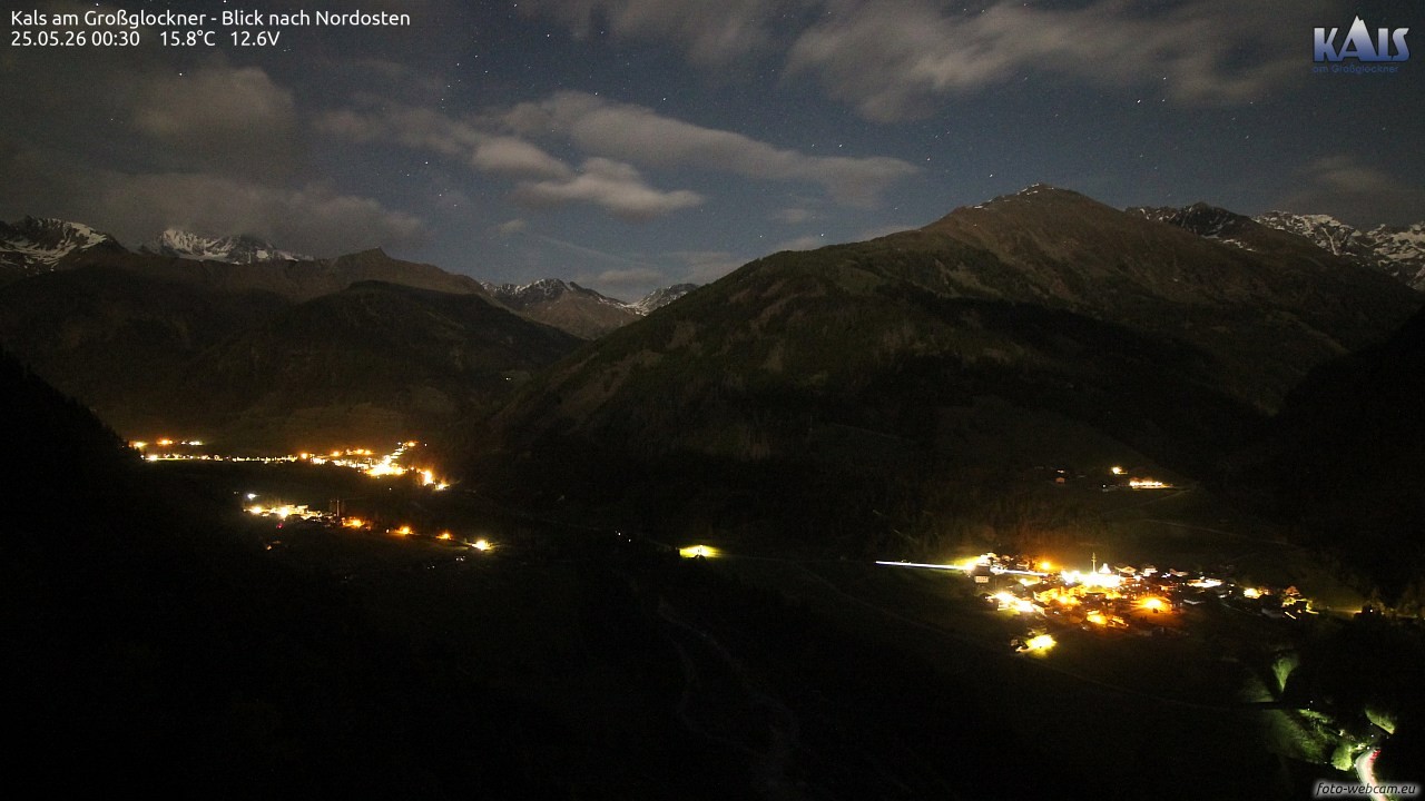 Archiv Foto Webcam Kals am Großglockner - Nordost