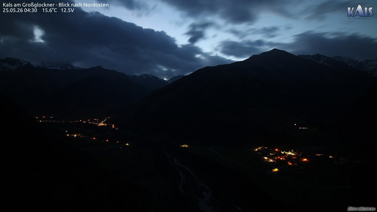 Archiv Foto Webcam Kals am Großglockner - Nordost