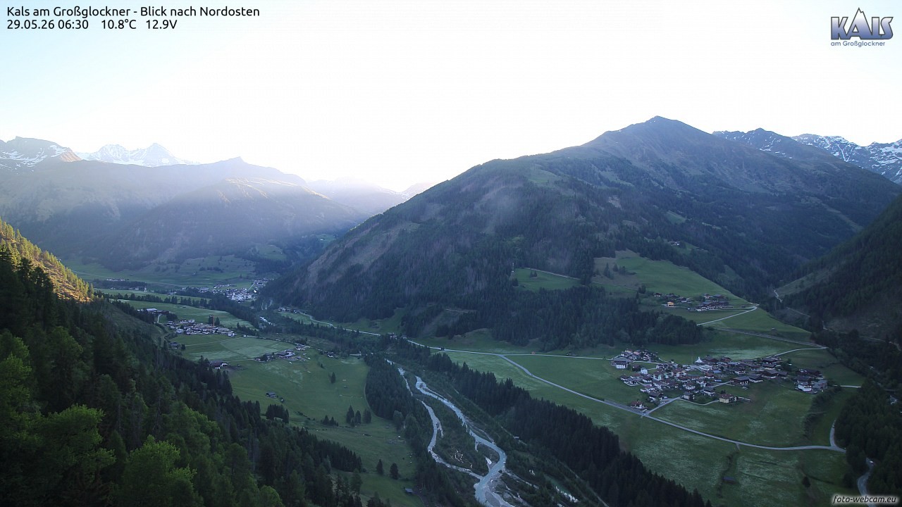 Archiv Foto Webcam Kals am Großglockner - Nordost