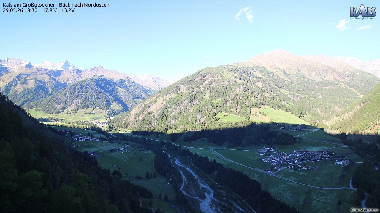 Archiv Foto Webcam Kals am Großglockner - Nordost