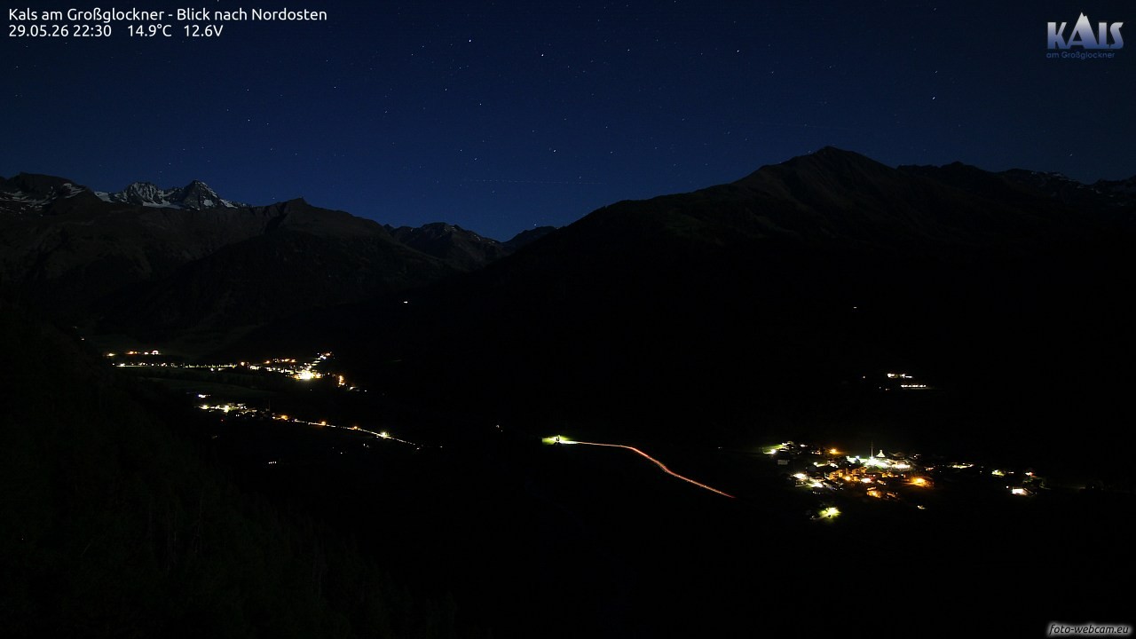 Archiv Foto Webcam Kals am Großglockner - Nordost