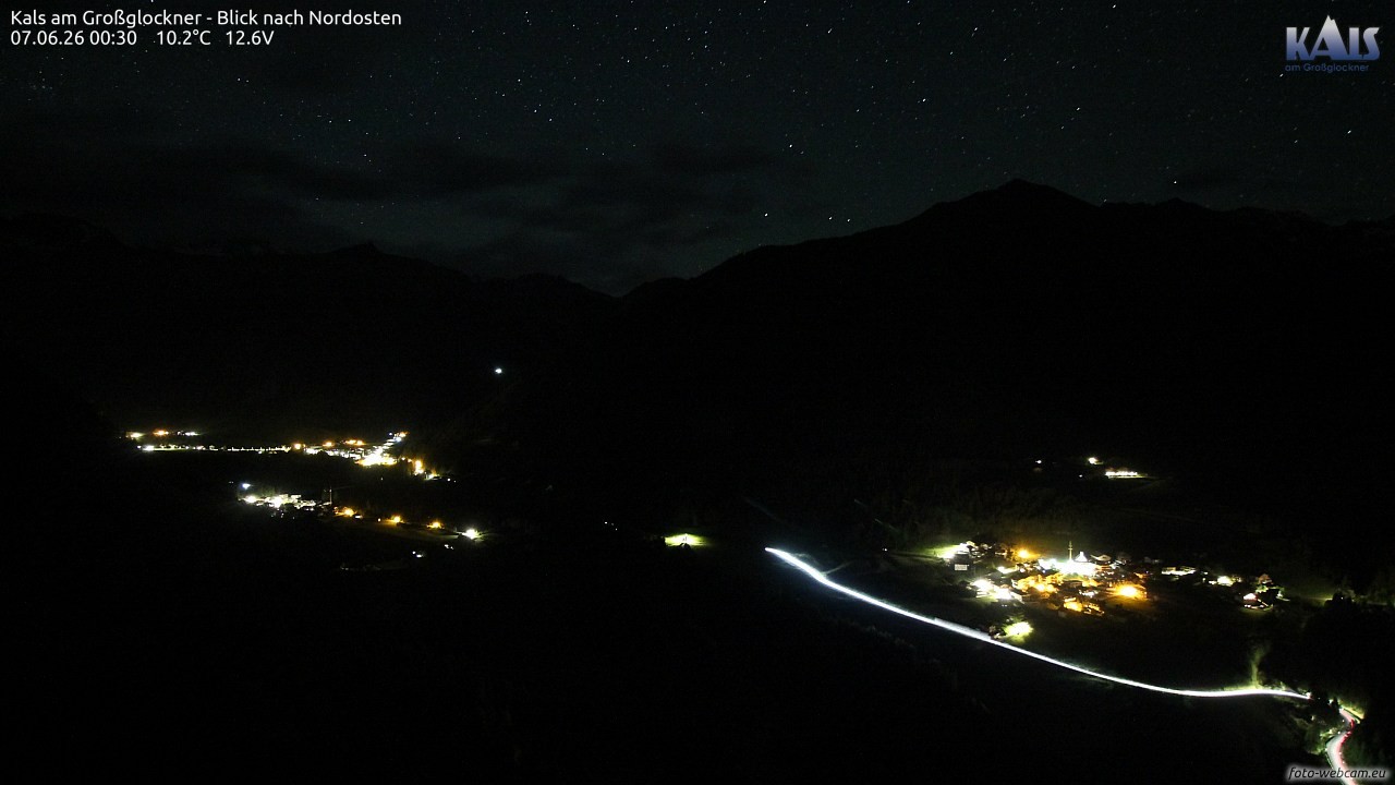 Archiv Foto Webcam Kals am Großglockner - Nordost