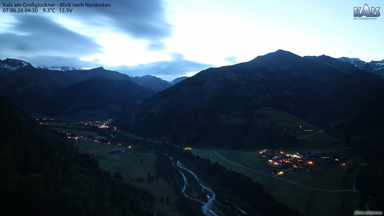 Archiv Foto Webcam Kals am Großglockner - Nordost