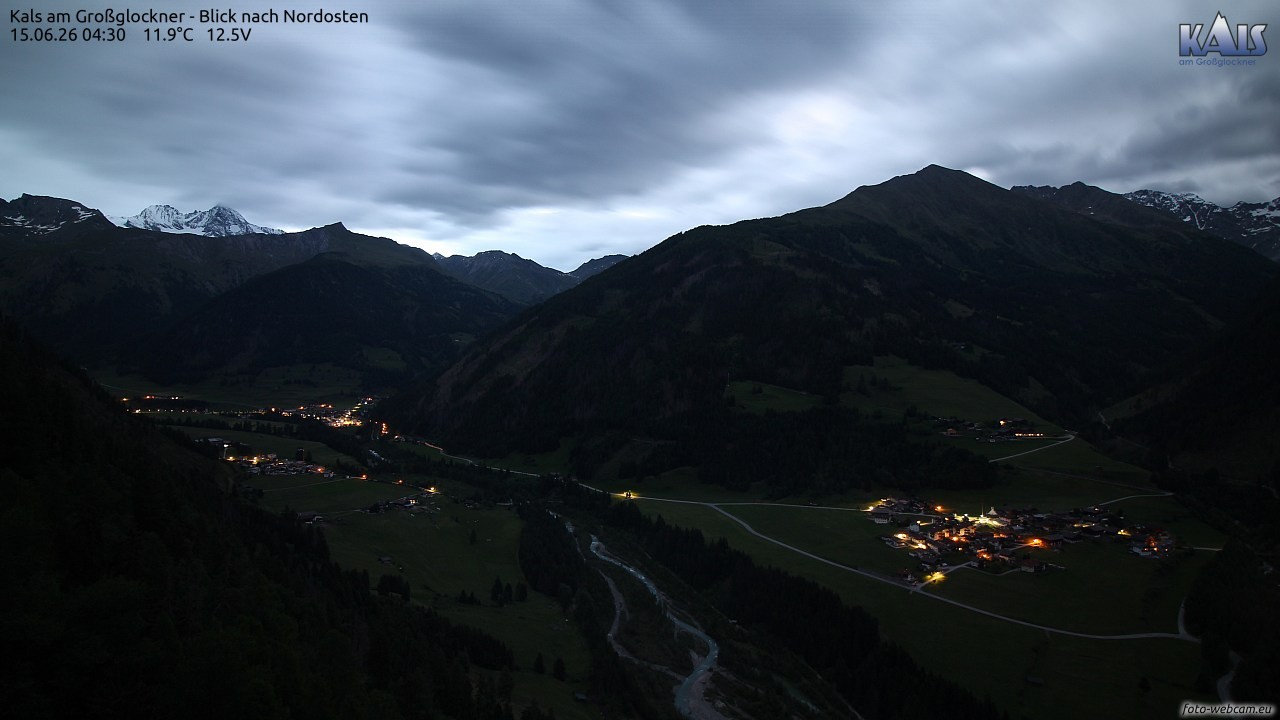 Archiv Foto Webcam Kals am Großglockner - Nordost