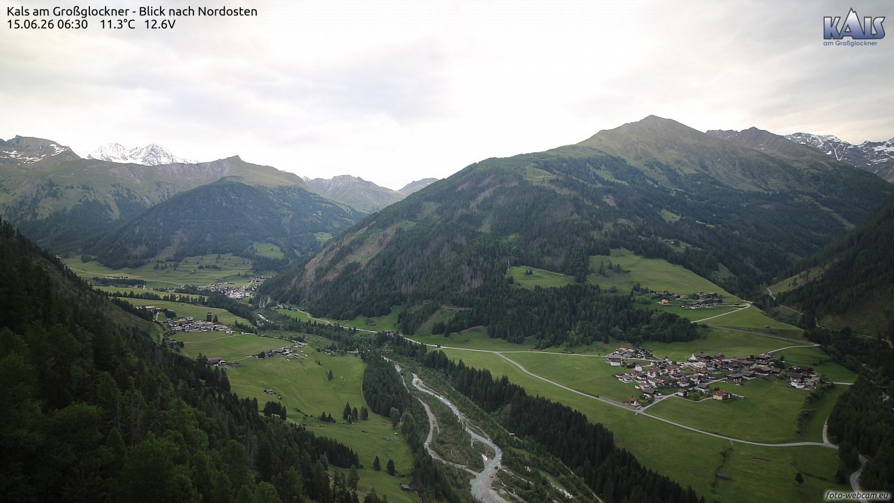 Archiv Foto Webcam Kals am Großglockner - Nordost