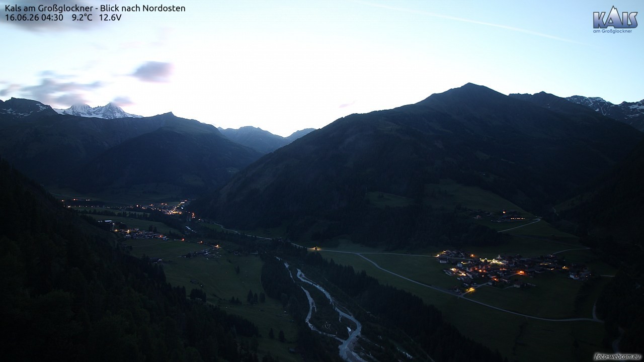 Archiv Foto Webcam Kals am Großglockner - Nordost