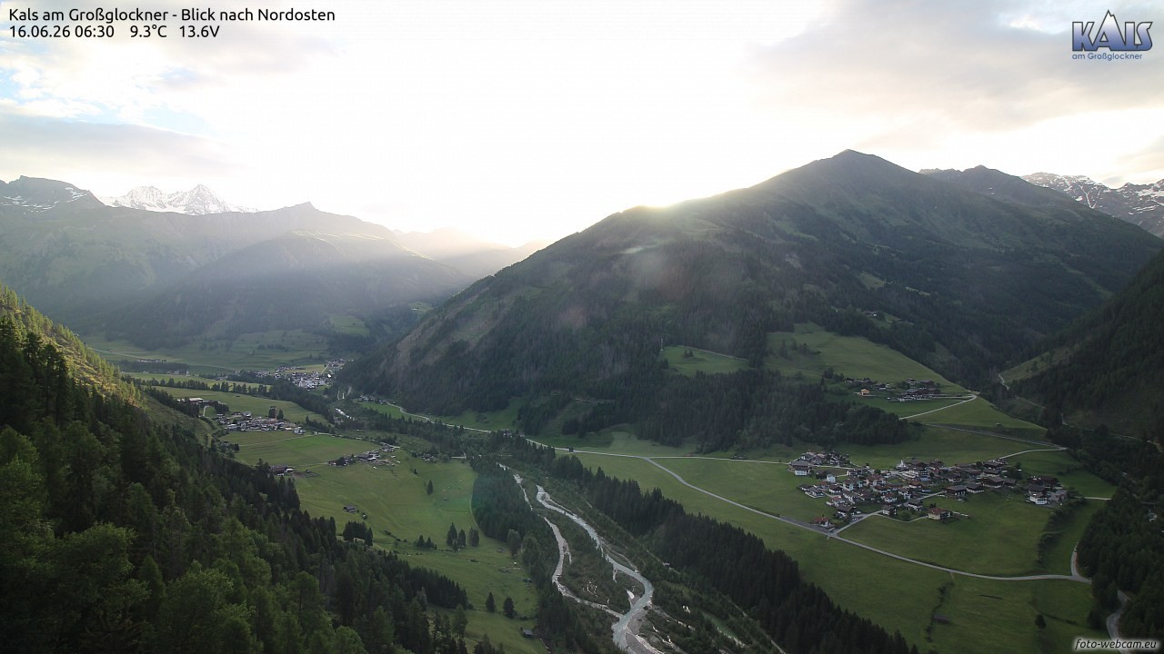 Archiv Foto Webcam Kals am Großglockner - Nordost