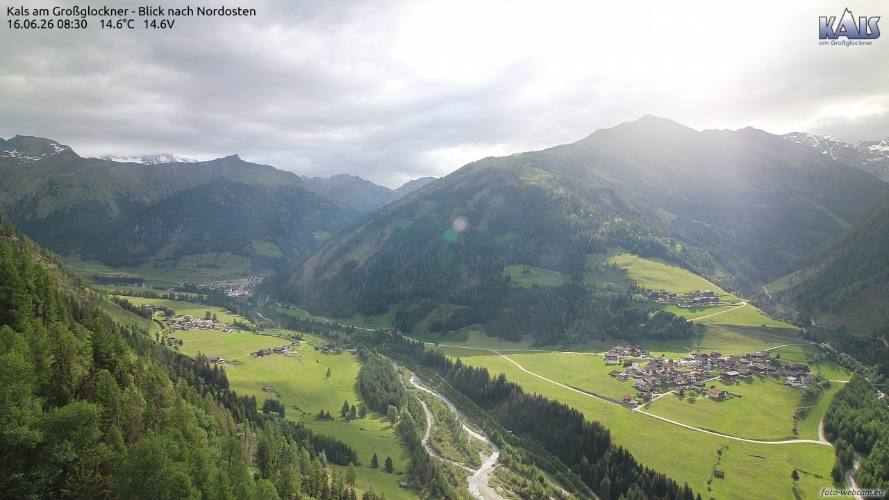 Archiv Foto Webcam Kals am Großglockner - Nordost