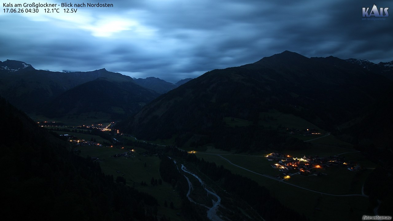 Archiv Foto Webcam Kals am Großglockner - Nordost