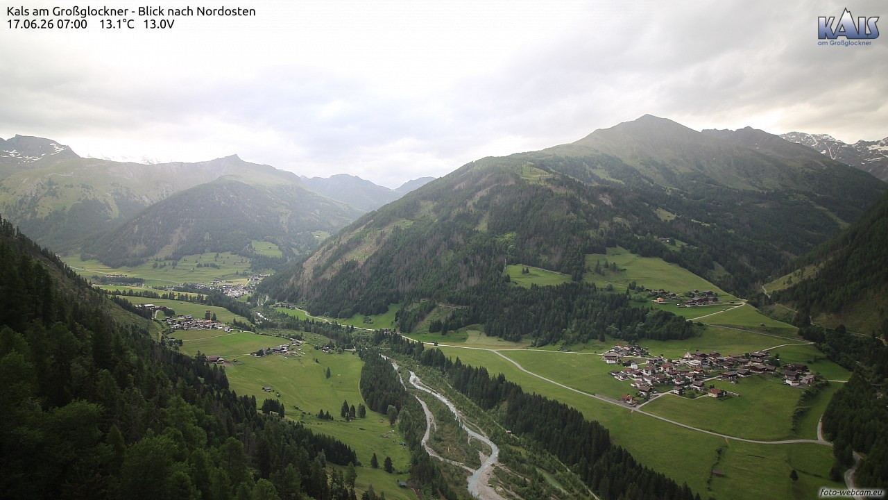 Archiv Foto Webcam Kals am Großglockner - Nordost