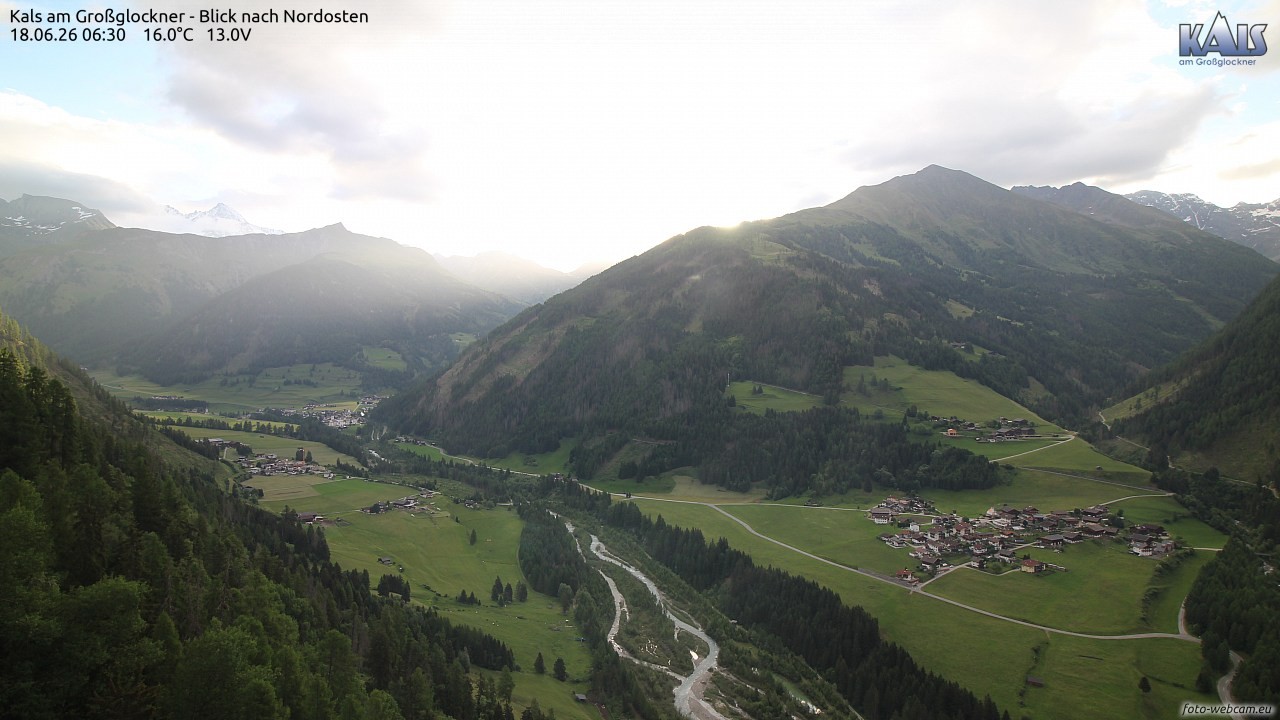 Archiv Foto Webcam Kals am Großglockner - Nordost