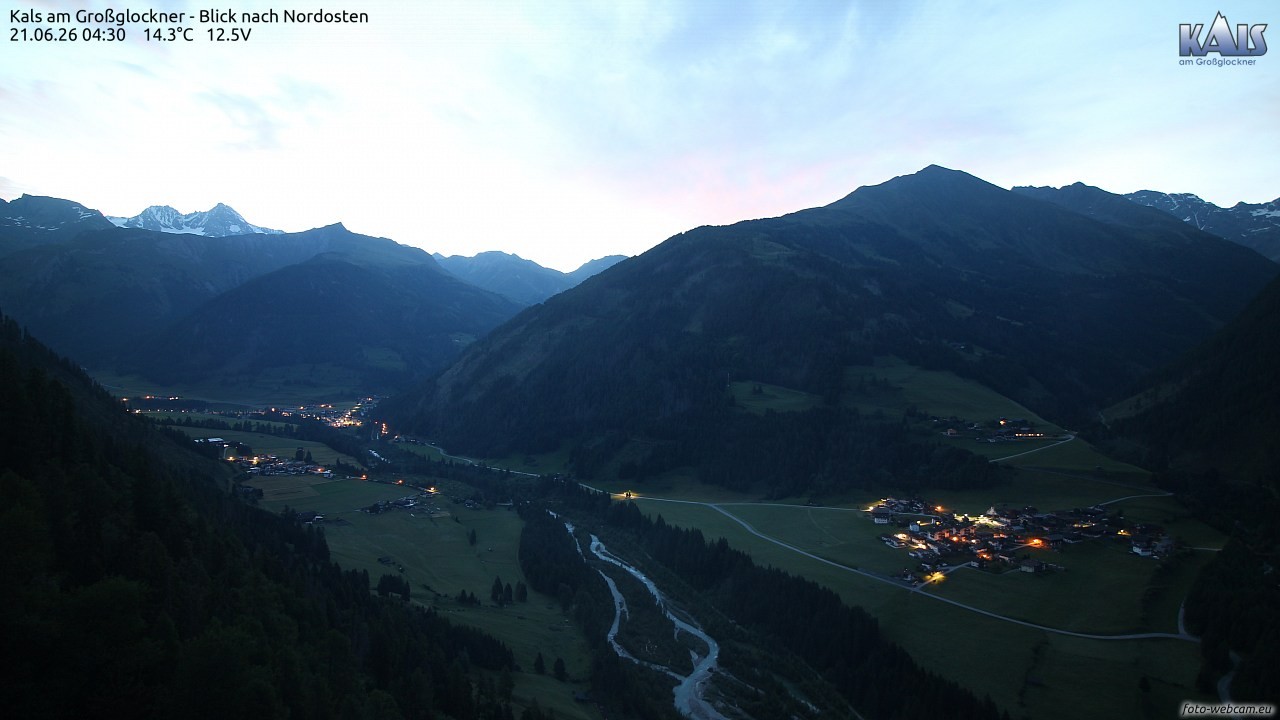 Archived image Webcam Kals am Großglockner - Northeast