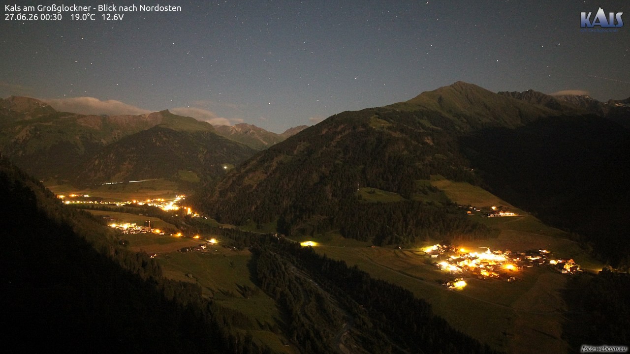 Archiv Foto Webcam Kals am Großglockner - Nordost