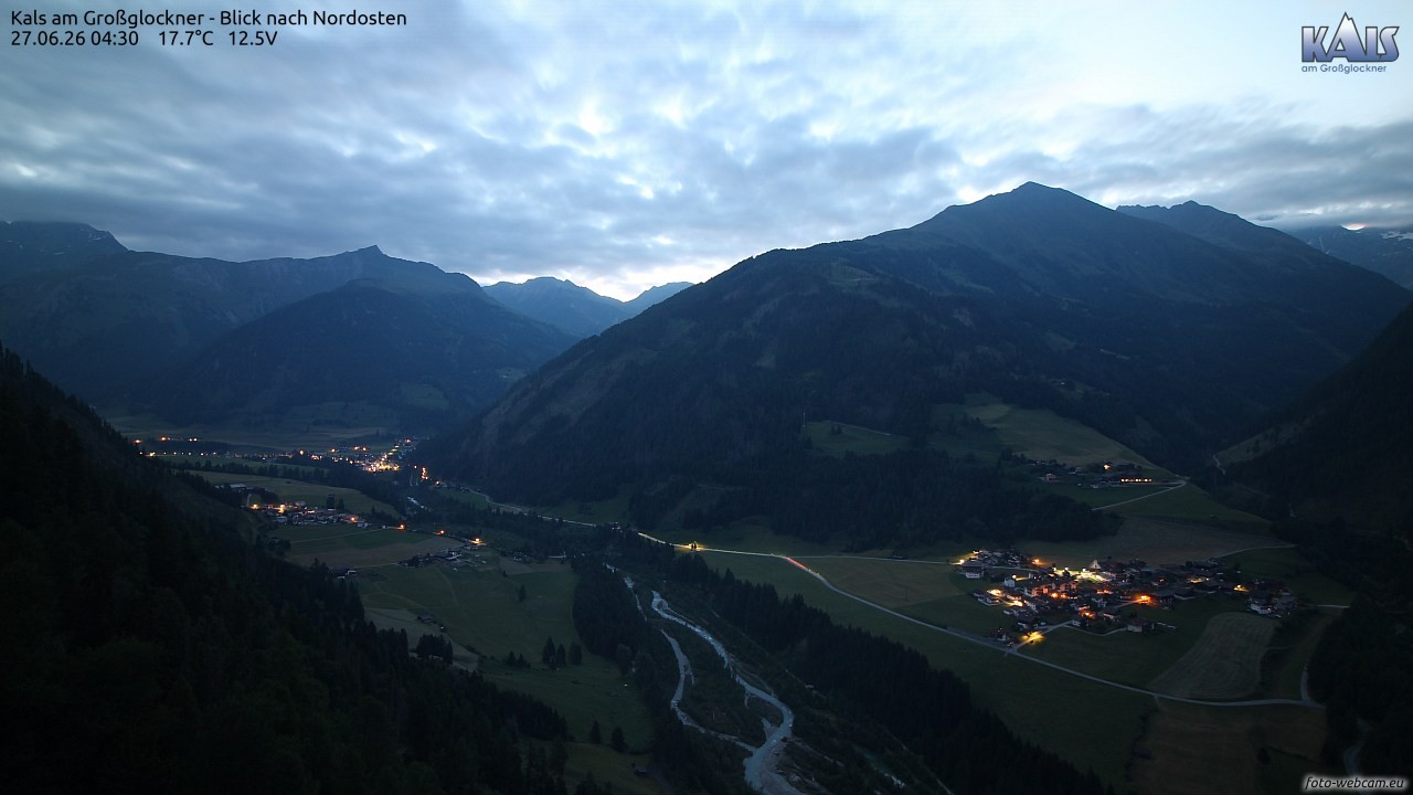 Archiv Foto Webcam Kals am Großglockner - Nordost