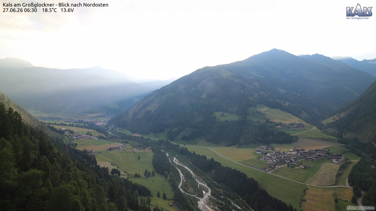 Archiv Foto Webcam Kals am Großglockner - Nordost