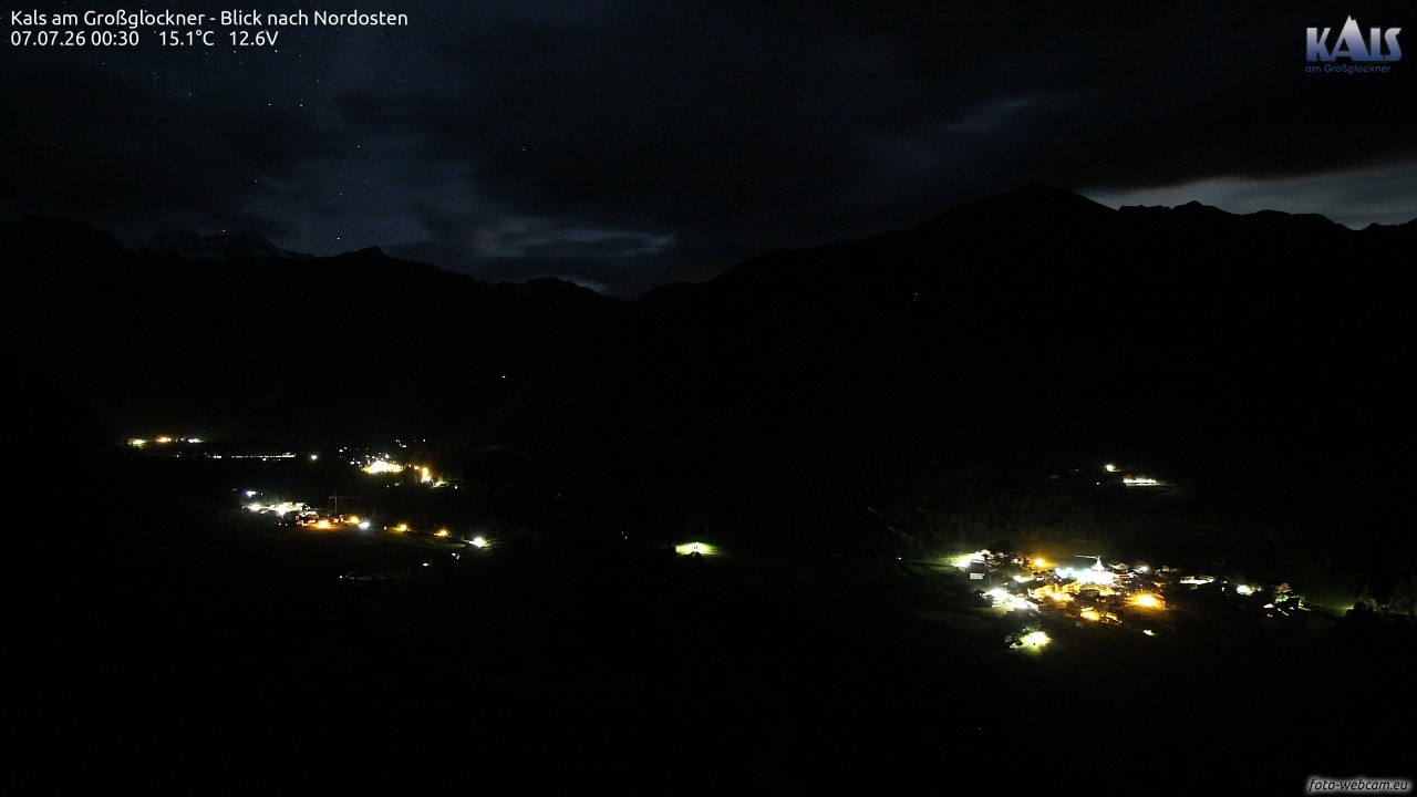 Archiv Foto Webcam Kals am Großglockner - Nordost