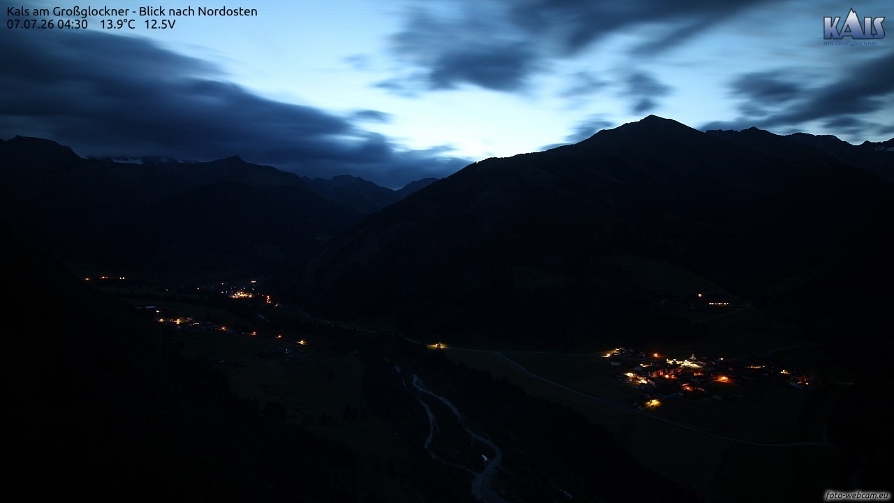 Archiv Foto Webcam Kals am Großglockner - Nordost