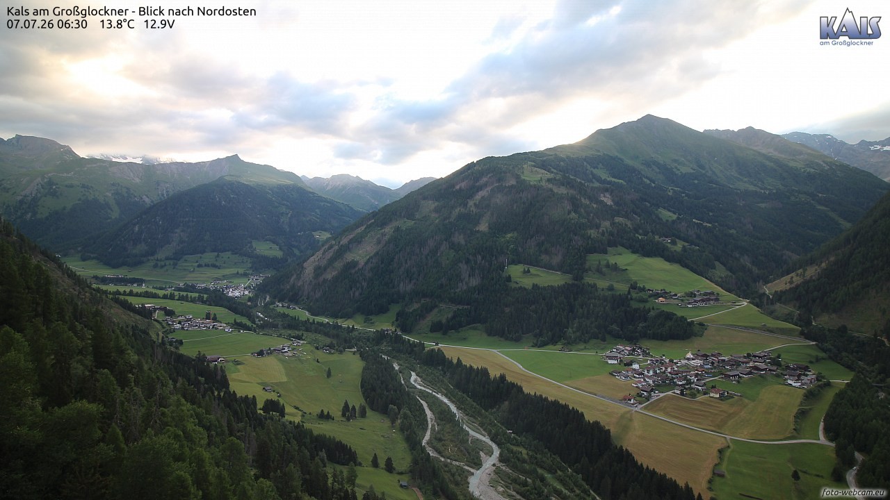 Archiv Foto Webcam Kals am Großglockner - Nordost