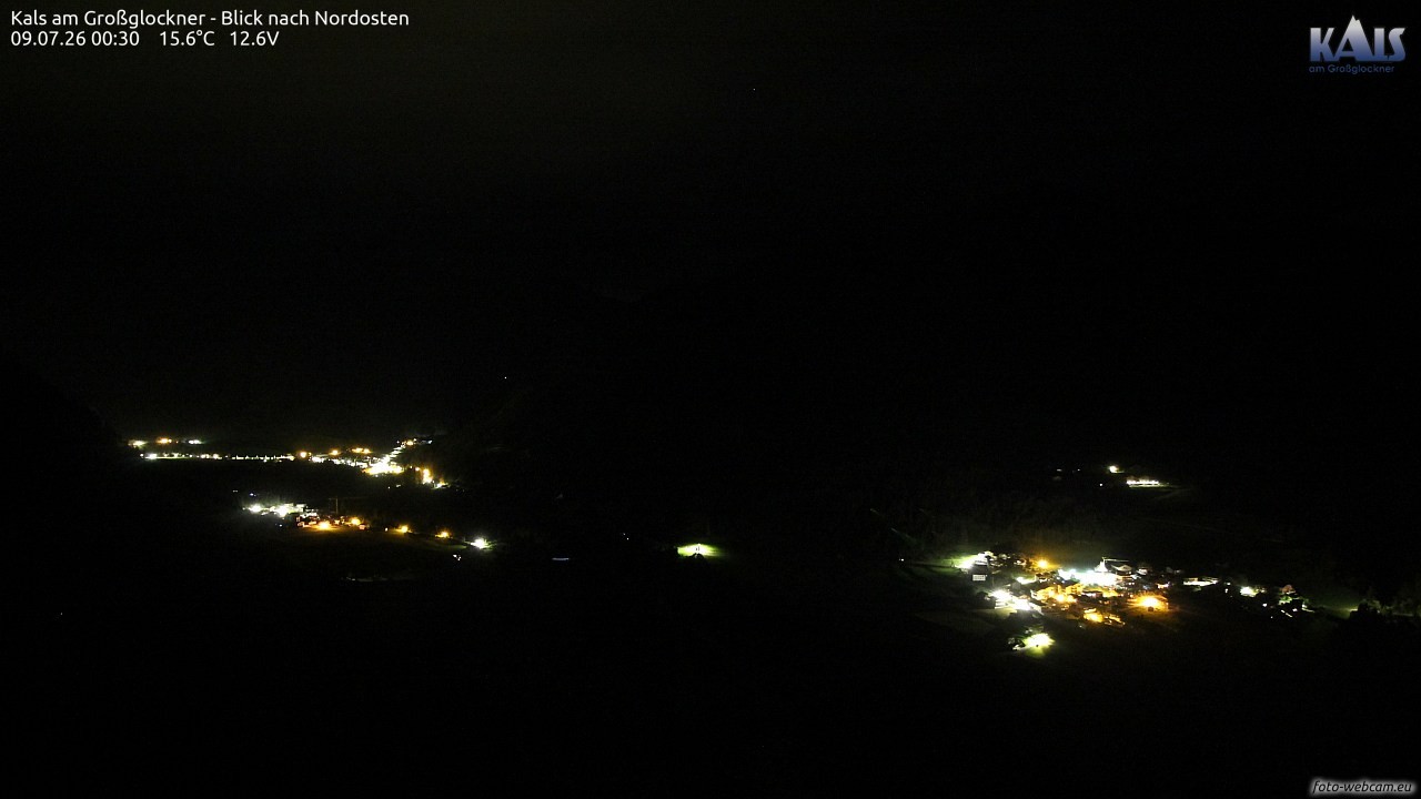 Archiv Foto Webcam Kals am Großglockner - Nordost