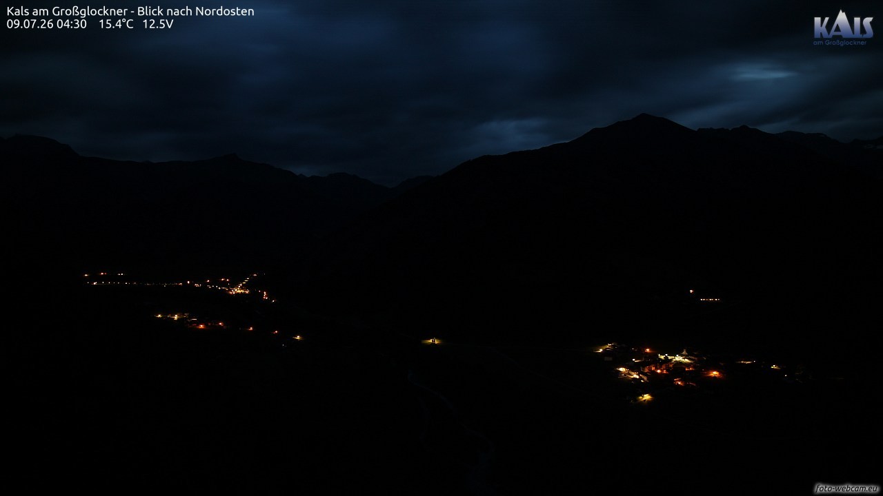 Archiv Foto Webcam Kals am Großglockner - Nordost